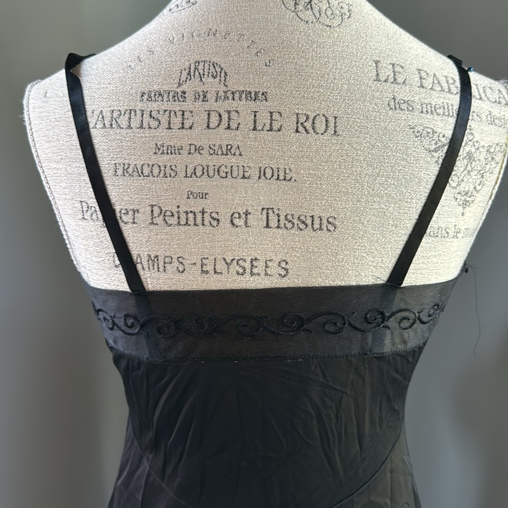 Vintage Vanity Faire black lace trimmed slip EVC size‎ S - Picture 5 of 9